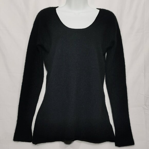 Cashmere Scoop Neck Sweater Size L EUC #129 - Picture 1 of 5